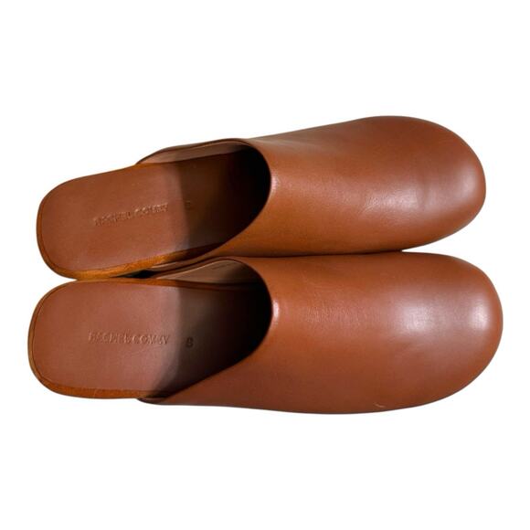 Rachel Comey Blaring Clog Size 8 (fits 7.5) Brown Nappa Leather Wood Mule - Picture 5 of 16